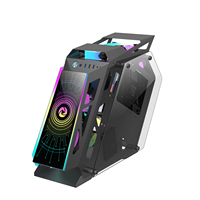 Ruix Thunder Customizable Micro-ATX Computer Case Durable Aluminum Alloy Mid Tower with Novelty Design Portable Gaming-Friendly