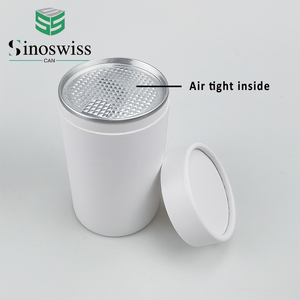 أنبوب ورقي دائري مخصص لتعبئة مسحوق الشاي من الكرتون الغذائي مع غطاء محكم الغلق قابل للنزع - Product Image 2