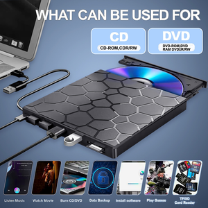 Unidad de DVD Externa USB C, Grabadora de CD RW para Laptop, PC de Escritorio, Copia de Seguridad de Datos, Grabadora de Disco Óptico, Directo de Fábrica - Product Image 5