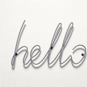 Premium Hello Design Metal Wall <b>Hooks</b> Polished Finished With Elegant Style Perfect For Stylish Home Storage And Organization - Product Image 1