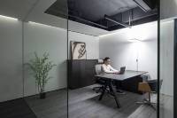 Mobilier de bureau moderne convertible et extensible en acier inoxydable et panneau de bois MDF pour poste de travail de bâtiment