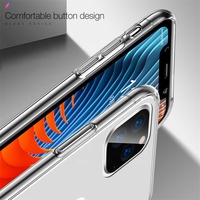Coque en TPU transparente ultra-mince pour iPhone 12 Mini 12 Pro Max 13 X XR XS Max 6 7 8 Plus Autres modèles