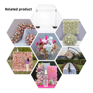 Promise Wedding <b>Silk</b> <b>Arrangement</b> Pink <b>Flower</b> Table Ball Backdrop for Event Party Stage Decoration - Product Image 5