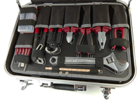 Ensemble d'outils manuels multifonctionnels pour charpentier et électricien, 228 pièces, robuste, coffret à outils portable en alliage d'aluminium pour la réparation à domicile