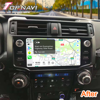 10.25 pouces écran tactile Android moniteurs de voiture lecteur DVD autoradio stéréo pour Toyota 4Runner 2009 - 2021 avec caméra de voiture