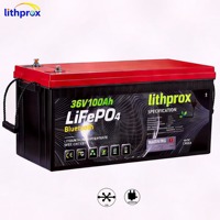 Batterie LiFePO4 36V 100AH Grade A Étanche pour Bateaux à Moteur 6000+ Cycles Profonds Marine CAN Bus BMS Prise Anderson CE RoHS IP67 OEM ODM