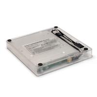 USB3.0 Tipo-c 2in1CABLE DVD/Grabador de disco externo transparente Notebook Escritorio Unidad óptica extraíble externa