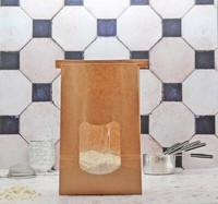 Sac en papier brun biodégradable de qualité alimentaire pour emballage de thé et de café en gros, avec fermeture à lien métallique, impression personnalisée