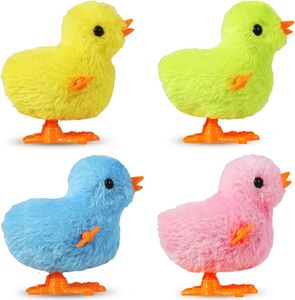 Stuffed and Jumping Chick Wind up <b>Toys</b> Novelty Chicken Hopping Windup <b>Toy</b> for <b>Cats</b> Pet <b>Interactive</b> <b>Toys</b> - Product Image 1