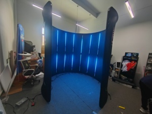Vente directe usine : Cabine photo 360 avec enclos, toile de fond, éclairage LED RGB et caméra pour vidéo 360 - Product Image 1