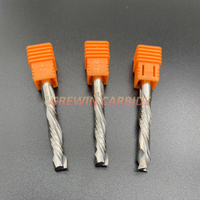 Fresa de compresión de 2 filos de corte ascendente y descendente, fresa espiral para trabajar la madera, broca de router CNC para mecanizado de materiales de madera