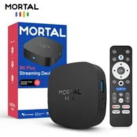 Boîtier TV Mortal T1+ avec interface utilisateur dynamique, décodeur intelligent Android 16.0, lecteur multimédia en streaming RK3518 Wifi6 4K BT5.0