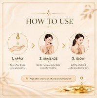 Gel Huile Corporel Scintillant à la Glycérine Hydratant Nourrissant Éclat Radieux Massage Gua Sha Corps Entier 200ml
