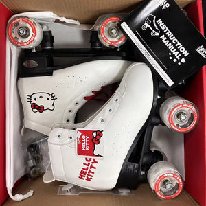 Nouveauté : Patins à roulettes <span class=keywords><strong>quad</strong></span> à 4 roues en cuir, pas chers, à louer, unisexes, pour femmes, adultes et filles - Product Image 2