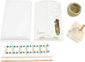 Jaula de hierro de 2 niveles con doble puerta, diseño independiente, capacidad de 30 pulgadas <span class=keywords><strong>para</strong></span> palomas, loros, <span class=keywords><strong>periquitos</strong></span>, uso en exteriores, incluye - Product Image 5