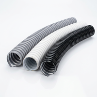 Tuyau flexible électrique gainé PVC 1/2 3/4 1/2 2 pouces, tuyau flexible noir gainé PVC, conduit métallique ondulé, tuyau flexible