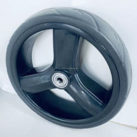 Roues de poussette pour bébé de 7 pouces, rayons en plastique avec pneus en EVA pour poussette de bébé