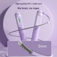 Corde à sauter avec écran LCD, compteur intégré, en fil d'acier, longueur 3m, durable, unisexe, pour entraînement de vitesse efficace