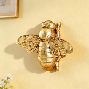 Custom Resin Crafts Golden Insect Honey <strong>Bee</strong> Wall Decoration Sculptures Golden Resin <strong>Bee</strong> Wall Ideal Unique <strong>Gift</strong> - Product Image 3