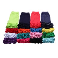RTS verano bebé niña volantes pantalones cortos de punto en blanco algodón Niña glaseado volantes pantalones cortos niños Niña Pantalones cortos ropa interior 2026