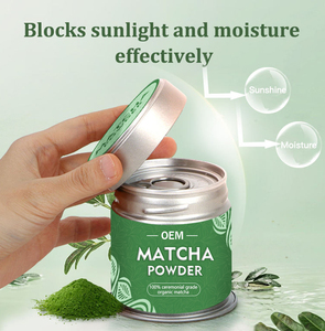 Thé vert matcha japonais cérémonial en poudre, emballé en boîte, qualité supérieure, vente en gros, fournisseur OEM, emballage de marque privée - Product Image 3