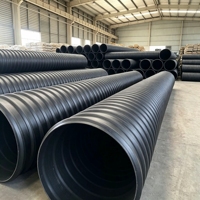 Tubería de Drenaje de HDPE Reforzada con Cinta de Acero de Grado Industrial para Sistemas de Gestión de Aguas Residuales y Pluviales