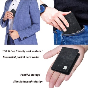 Boshiho Customized Logo Vegan Cork Card Holder Eco Friendly <b>Wallet</b> <b>RFID</b> <b>Blocking</b> Slim Card Holder for Women - Product Image 5