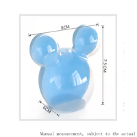 Boîte de rangement durable en forme de Mickey pour bonbons de mariage en plastique moulé par injection