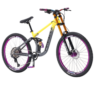 Bicicletta da Downhill da Fabbrica da 26/27.5 Pollici in Lega di Alluminio con Coda Morbida, Cambio a 21 Velocità, Pedali Standard, Freno a Olio e Assorbimento degli Urti - Product Image 1