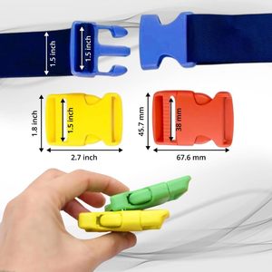 Pcs Plastic Buckles Inch Buckles For <b>Straps</b> Mm Side Release Ideal For <b>Straps</b> Pet Collars <b>Webbing</b> Backpack - Product Image 2