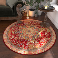 Tapis ethnique imprimé style persan transfrontalier, tapis bohème vintage pour chambre et salon