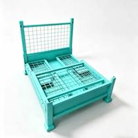 Palette en acier ventilée, anti-rouille, pliable, en treillis métallique, pour entrepôt, garantie de qualité Yougu, en stock et livraison rapide