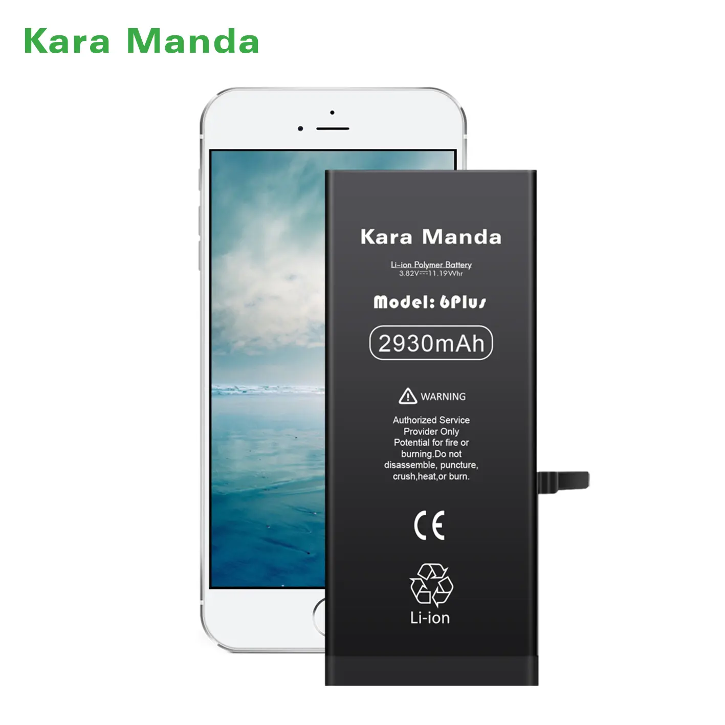 Kara Manda真新しい電話バッテリー標準容量iPhone6Plusバッテリー交換用バッテリーiPhone6Plus用