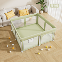 Parc de jeu pliable en métal de haute qualité avec logo personnalisé, prix d'usine, clôture de sécurité pour enfants, tailles 150*180CM/180*200CM, rangement facile