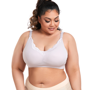 Vente en gros de <span class=keywords><strong>soutien</strong></span>-<span class=keywords><strong>gorge</strong></span> d'allaitement sans couture confortable pour la maternité en <span class=keywords><strong>dentelle</strong></span> sur le devant pour femmes - Product Image 4