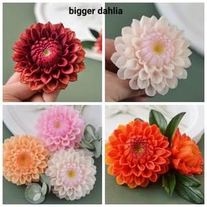 Khuôn silicon 3D hoa Dahlia thủ công làm nến, đất sét, nhựa <span class=keywords><strong>resin</strong></span>, làm xà phòng, làm quà Giáng sinh. Đơn hàng tối thiểu 3 cái. - Product Image 3