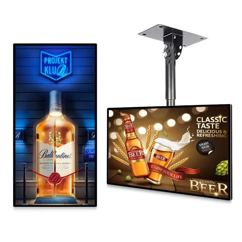 Commercial Ads display LED/LCD Advertising Player Wall Mount Media Player Digital Signage And Displays