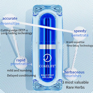 CokeLife OEM Spray Retardant pour Hommes 15ml – Amélioration de l'Érection en Gros – Spray pour Hommes pour des Rapports Sexuels Prolongés – Échantillon Gratuit pour Hommes - Product Image 1