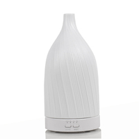 Diffuseur d'huiles essentielles électrique ultrasonique en céramique élégant, nébuliseur, humidificateur à brume froide, de table, capacité 120 ml, pour hôtel, garantie 1 an