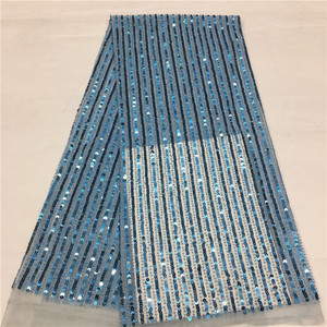 2022 çin tedarikçisi toptan düz çizgi örgü <span class=keywords><strong>Net</strong></span> dantel kumaş 12 inç geniş delikli dantel kumaş 3d boncuklu dantel - Product Image 3