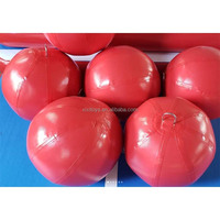 Bâche en PVC durable boules de jeux interactifs gonflables de diamètre 1.5m, ballons gonflables verts pour les activités de plein air