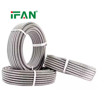 Tuyau ondulé en acier inoxydable IFAN, vente directe usine, 1/2" 3/4" 1", pour eau et gaz, connecteur flexible de plomberie 20-200MM