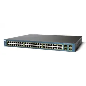 Лучшая цена, 3560 серия 48 10/100 PoE + 4 SFP Ethernet, используемый коммутатор WS-C3560-48PS-S/E