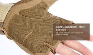 Vente en gros de gants tactiques durs pour articulations demi-doigts Gants d'équitation et de combat respirants pour la chasse et la randonnée avec paume antidérapante - Product Image 5