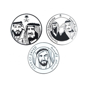 Fabricante de broches de esmalte suave con logotipo personalizado de artesanía metálica de Arabia Saudita, broche para ropa, pin de solapa saudí - Product Image 1