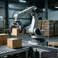 Palettiseur robotisé industriel BAOT, déplacement horizontal de 1300 mm, vertical de 1850 mm, robot d'empilage automatique de cartons et de sacs, capacité de 120 kg