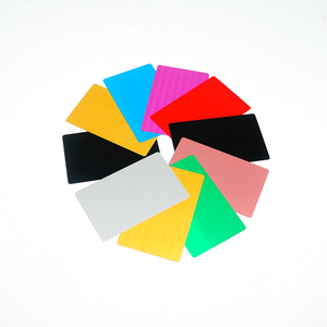 50 cartes de visite métalliques colorées en aluminium vierges pour marquage laser fibre, gravure personnalisée, cadeau DIY - Product Image 4