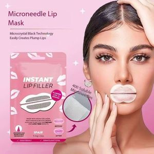 Masque de soin des lèvres à micro-aiguilles avec acide hyaluronique pour hydrater et raffermir les rides des lèvres pour femmes adultes - Product Image 1