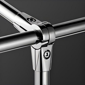 Conectores de Tubo Redondo de Acero Inoxidable Fundido a Presión, Duraderos y Personalizados, con Tratamiento de Superficie de Anodizado/Galvanoplastia - Product Image 6