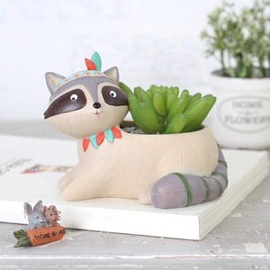 Pot en résine pour plantes succulentes, boîte à plantes cactus, <span class=keywords><strong>jardin</strong></span> féerique, décoration intérieure et extérieure DIY - Product Image 4